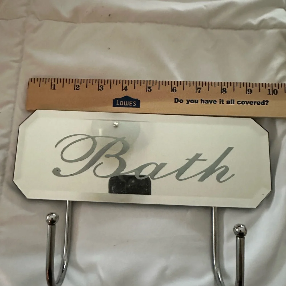 Elegant Silver Bath Hook (X)